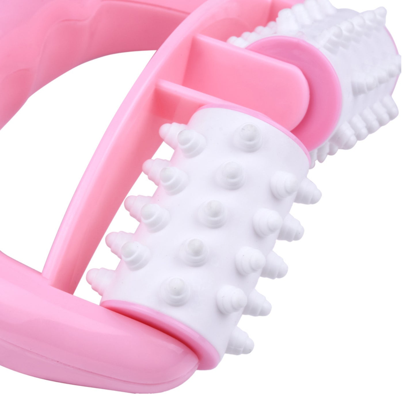 Manual Round Handle Plastic 2 Rollers Massage Roller Cellulite Roller For Legs Arms Back Muscle Pain Relief And Muscle Relaxation - Happy Price - Image 3