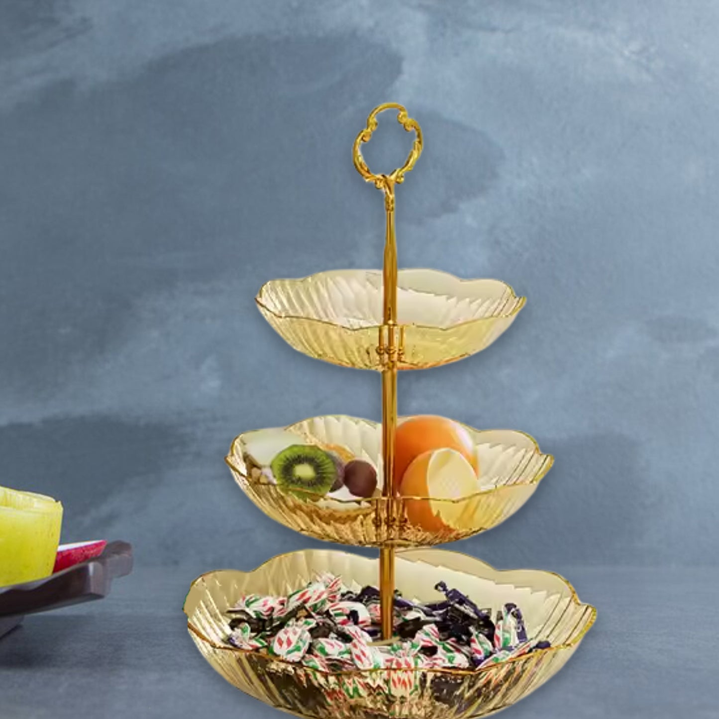 3 Layer Snack Rack Basket Stand Holder (1 Pc) - Happy Price - Image 2