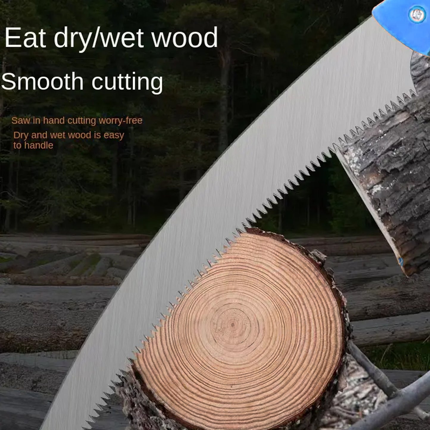 7566 20 Inch Pruning Saw With High Carbon Steel Hand Saw Edge Sharpen Teeth With Cover Packing Perfect For Gardening Grass Tree Cutting Plants Shrubs Wood Branch Cut - Happy Price - Image 3