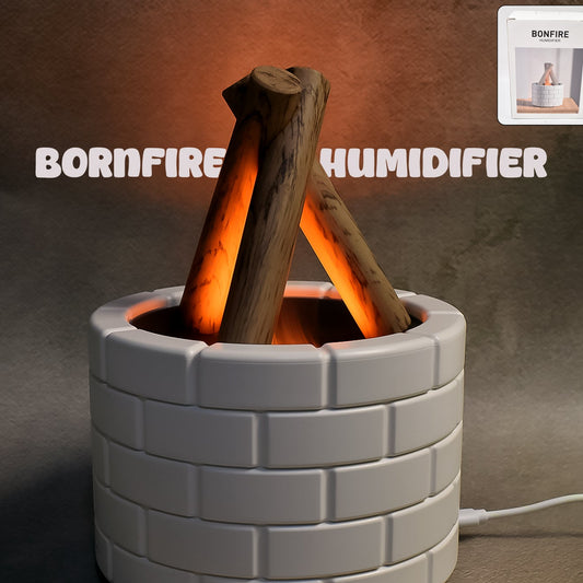 Bonfire Shaped Diffuser Essential Oil Diffuser Multi Function Flame Oil Diffuser (1 Pc) - Happy Price - Image 1