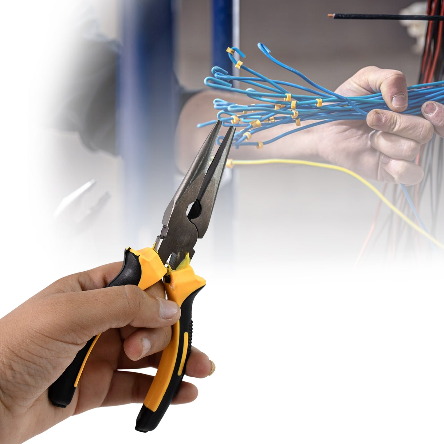 Long Nose Plier And Flat Mouth Plier Combo Tools (2 Pc Set) - Happy Price - Image 5
