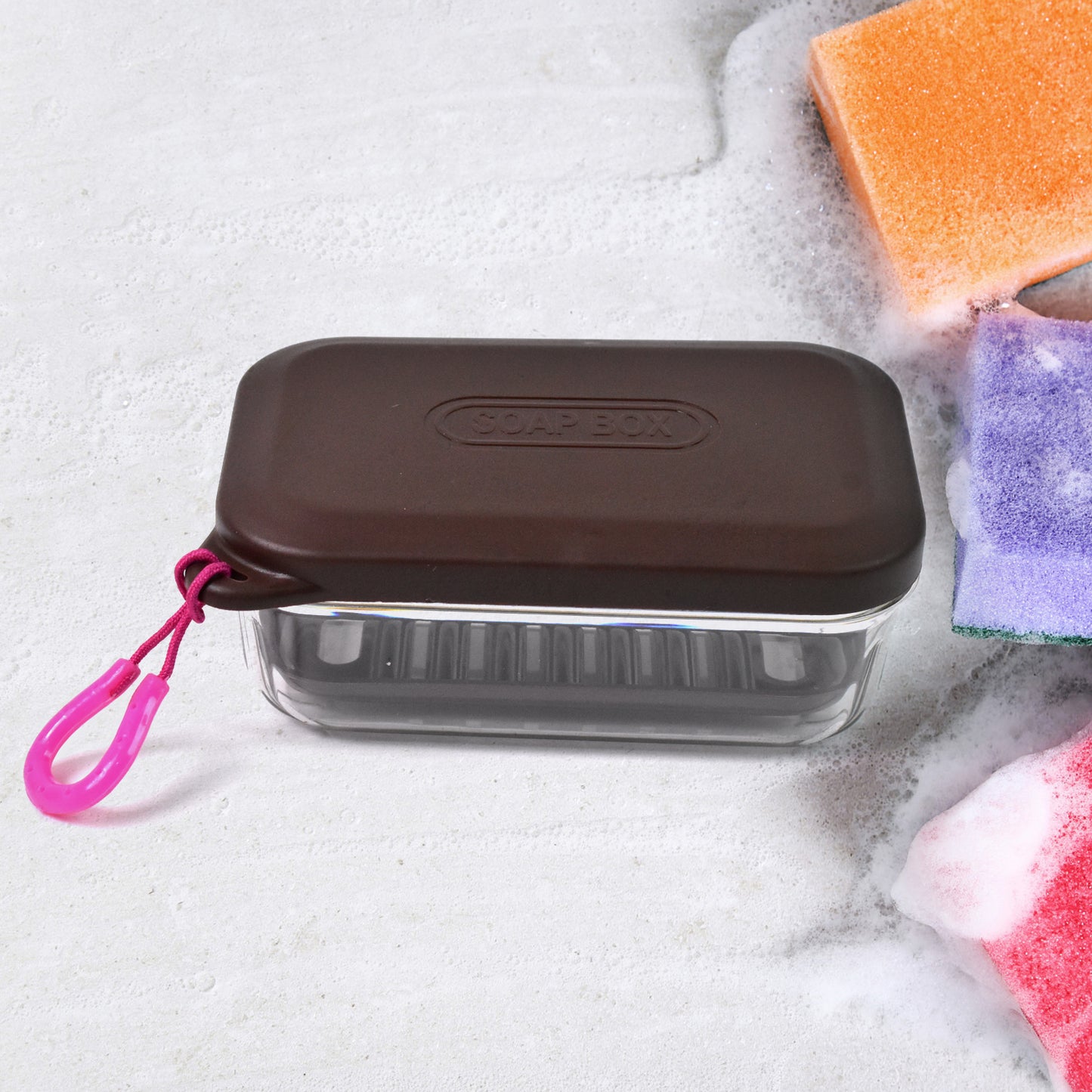 Bathroom  Travel Plastic Soap Box With Lid (1 Pc) - Happy Price - Image 3