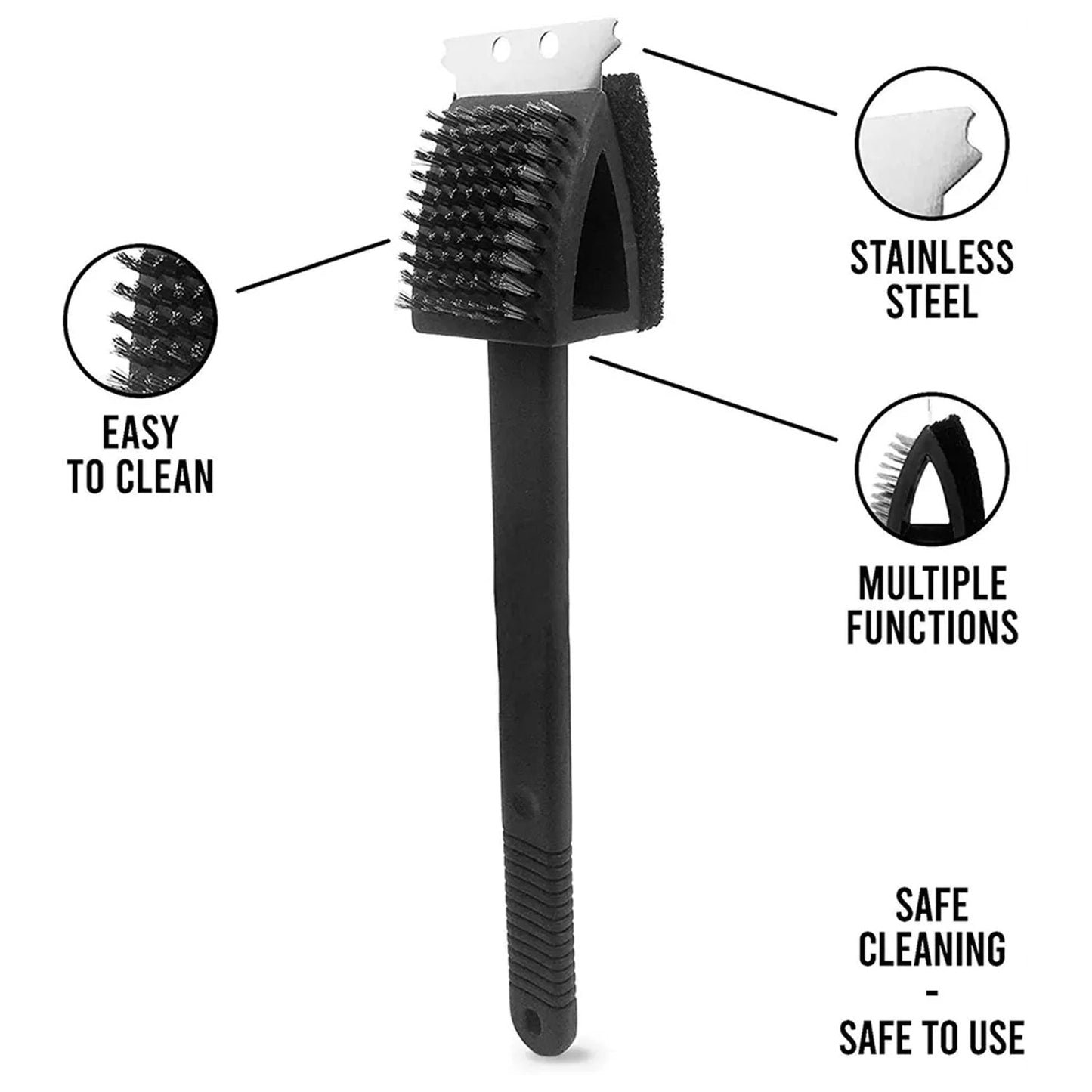 Silicone Toilet Brush With Slim Holder Flex Toilet Brush Anti-drip Set Toilet Bowl Cleaner Brush - Happy Price - Image 2