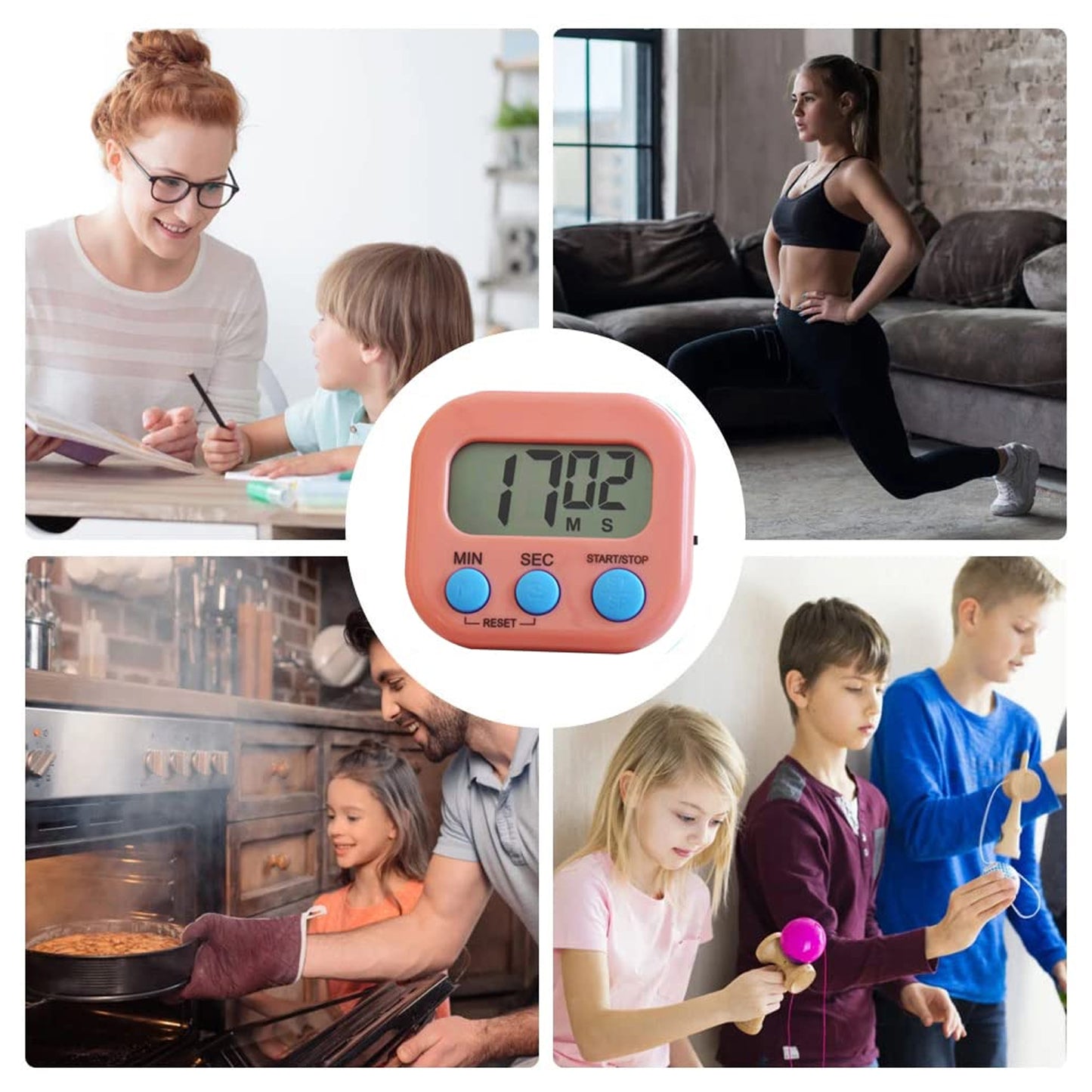 Digital Kitchen Timer Clear Big Digits 0-99 Min For Cooking Office Clock - Happy Price - Image 4