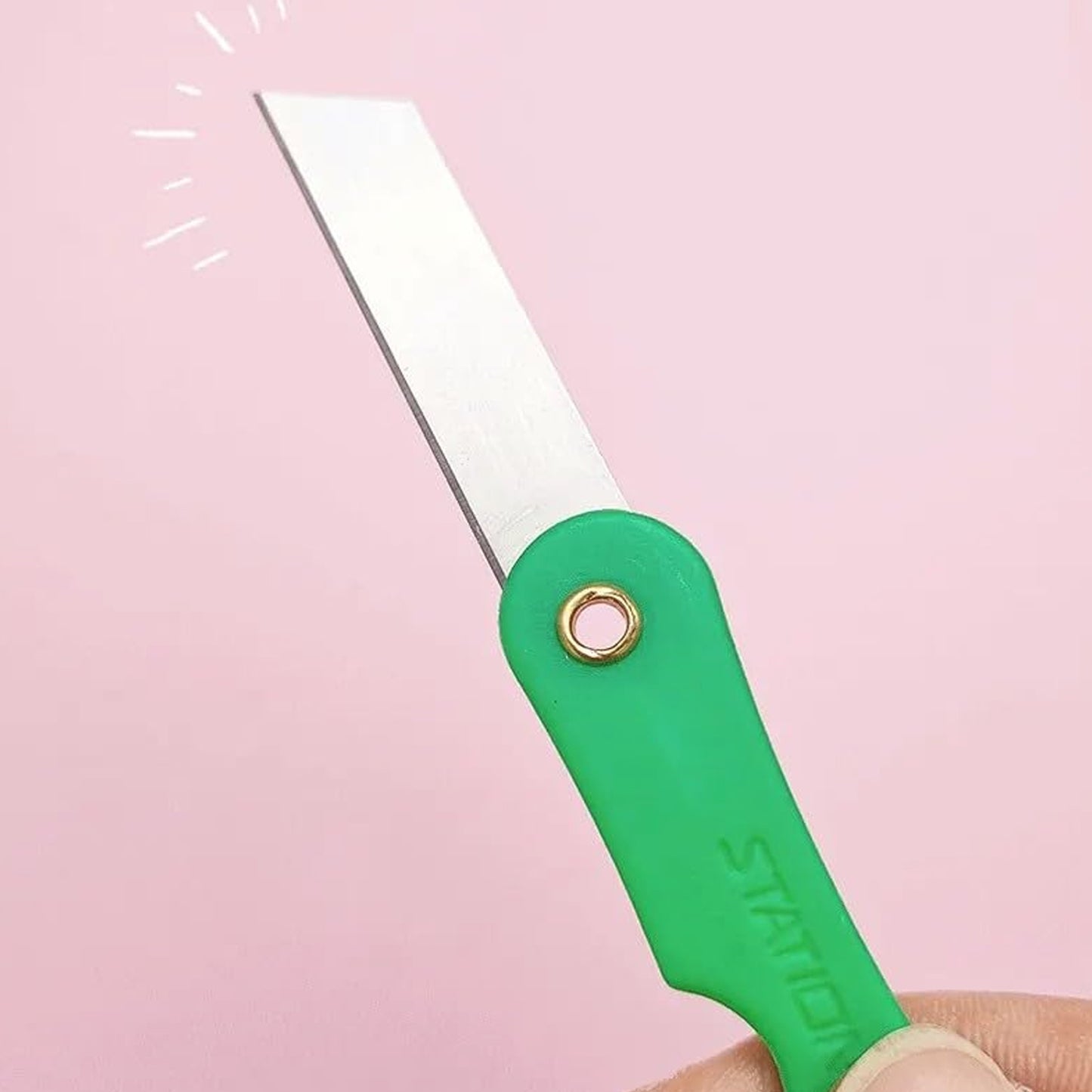 Multicolour Mini Paper Cutter Knife Pencil Knife (Pack Of 12) - Happy Price - Image 5