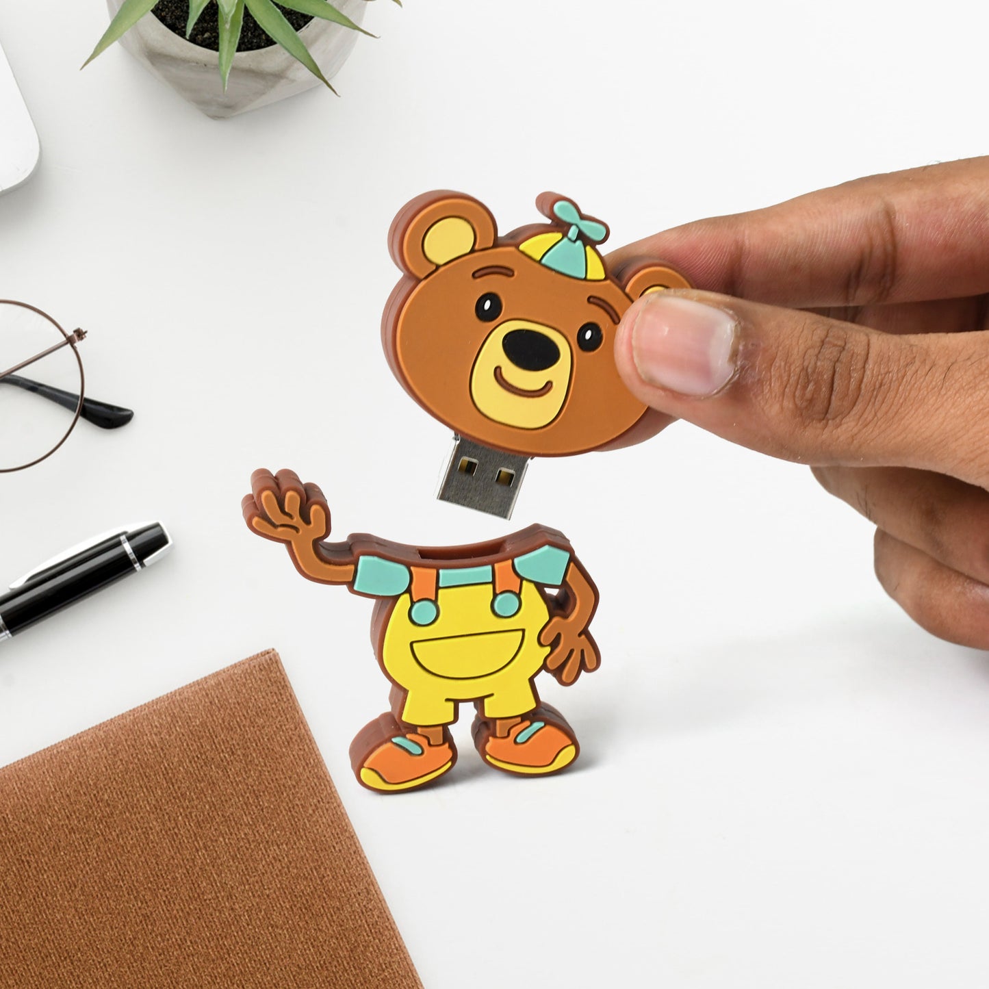 Portable Cartoon Shape Silicone Usb Pen Drive  Flash Disk (15 Gb With Baby Rhymes Song  1 Pc) - Happy Price - Image 2