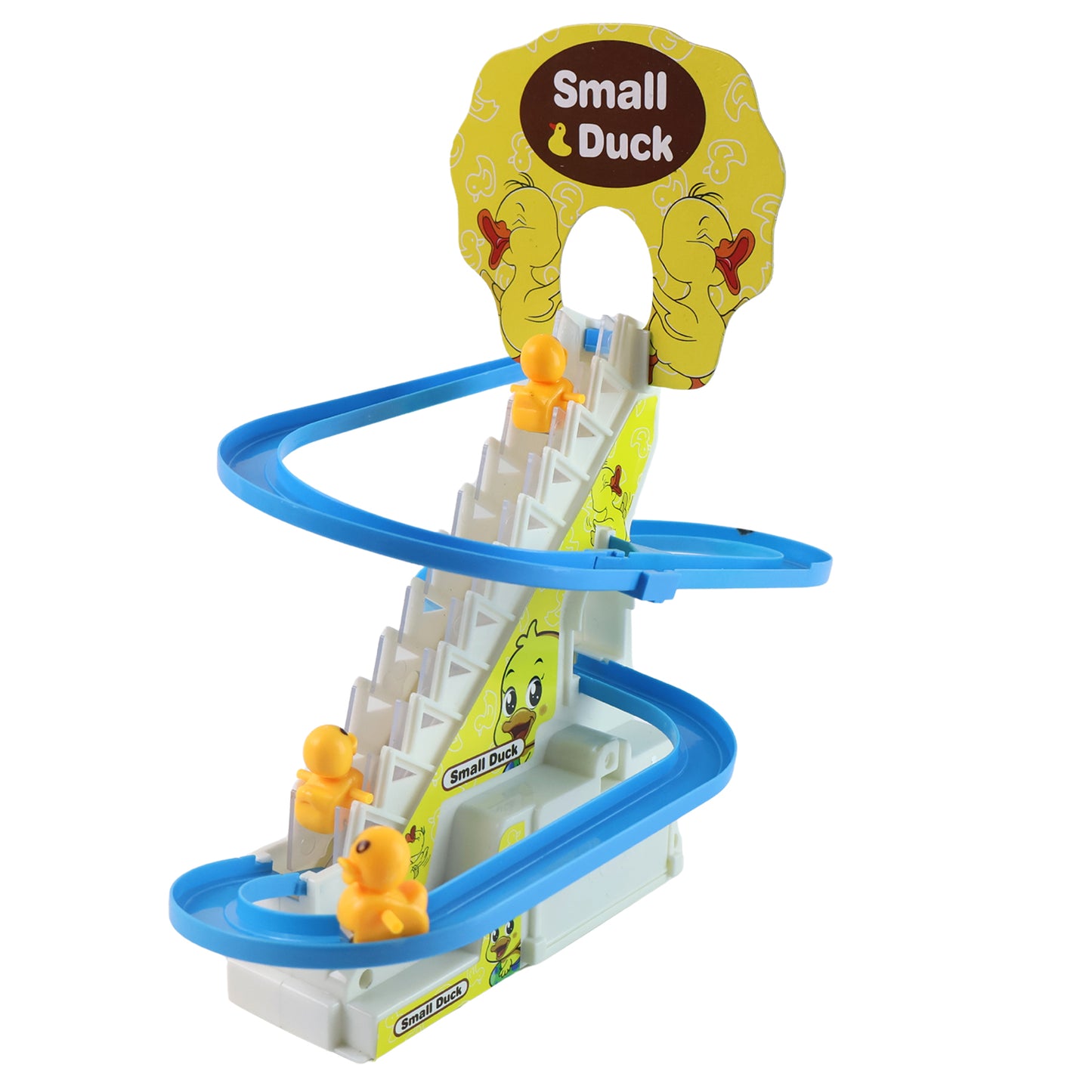 Lala Small Duck Climb Stairs Toy Roller Coaster With Flashing Lights  Music (3 Ducks) - Happy Price - Image 4