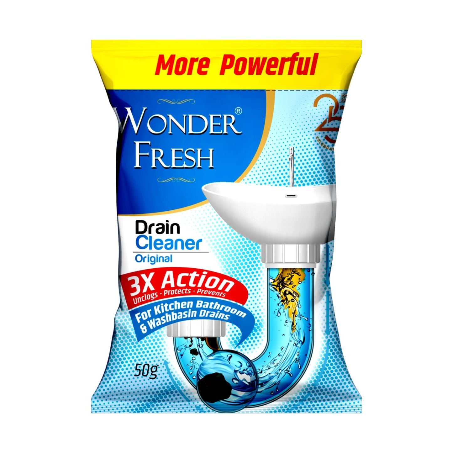 All Pipe Safe Drain Cleaner Powder Clear Clogged Sinks  Pipes 50 Gram Pack - Happy Price - Image 3