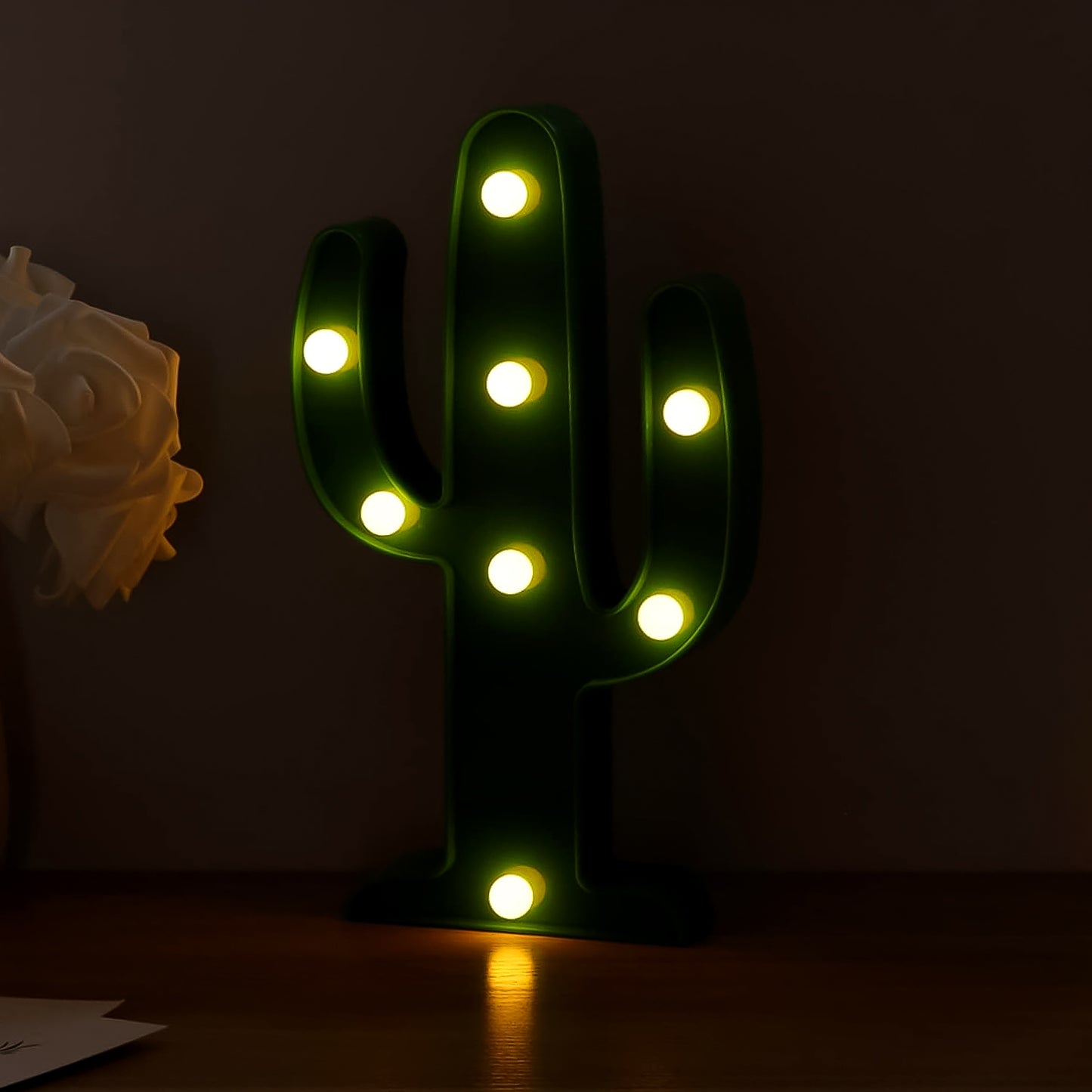 Led Cactus Light Led Desk Lamp Led Table Lamp (1 Pc  Battery Not Included) - Happy Price - Image 3