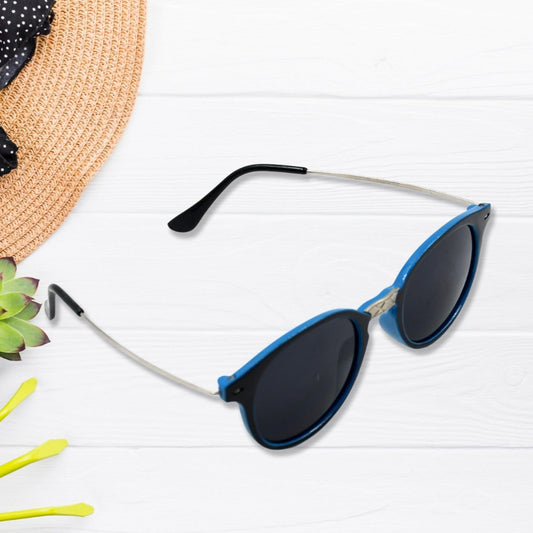 Uv Protected Round Sunglasses Classic Sunglasses For Men  Women Lightweight - Happy Price - Image 1