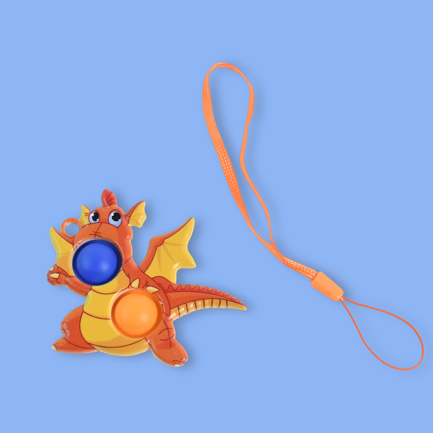 2-bubble Dragon-shaped Push Pop Fidget Toy With Strap (1 Pc) - Happy Price - Image 3