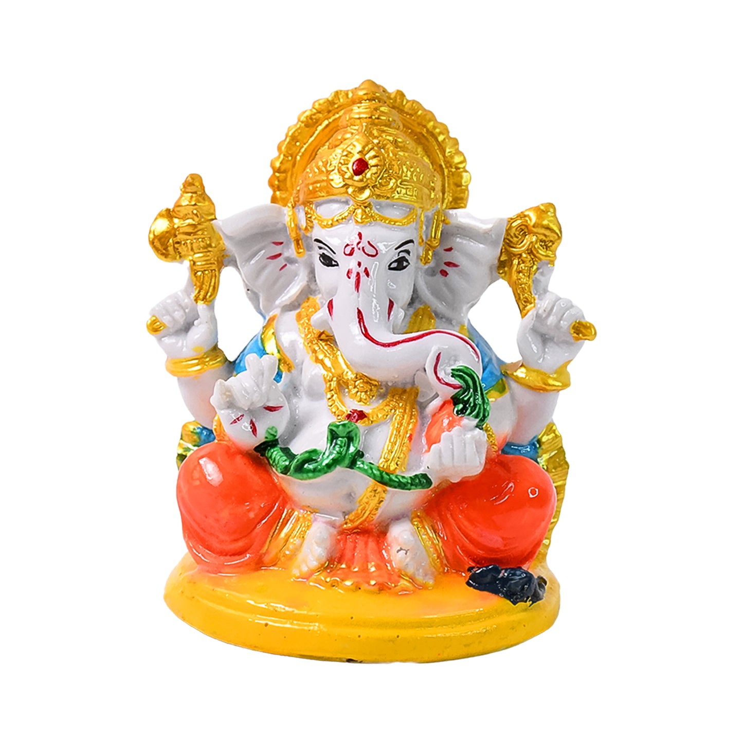Lord Ganesha Idol  Ganpati Statue  Ganpatii Bappa Showpiece For Gifts (1 Pc) - Happy Price - Image 5