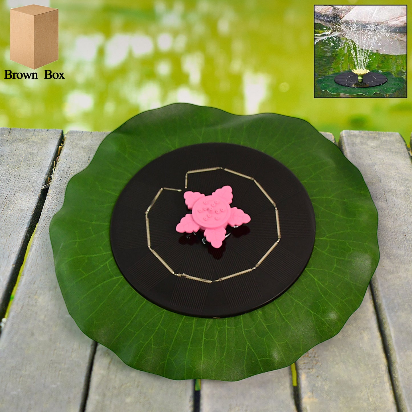 Decorative Solar-powered Floating Water Fountain Pump - Happy Price - Image 2