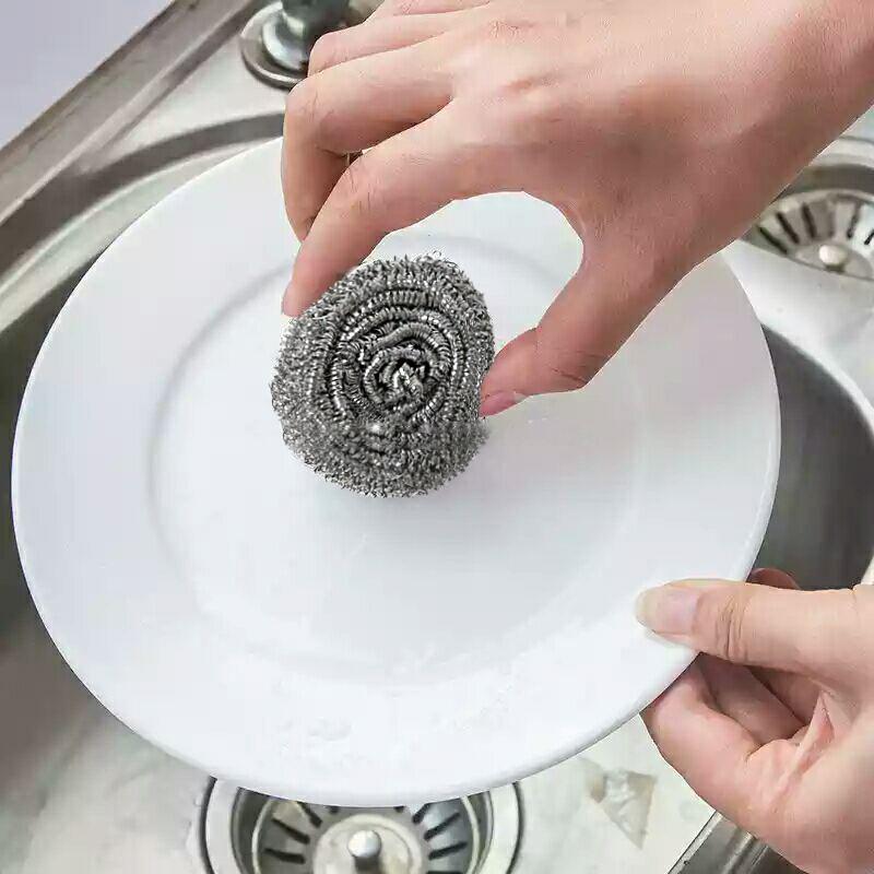 Round Shape Stainless Steel Ball Scrubber - Happy Price - Image 5