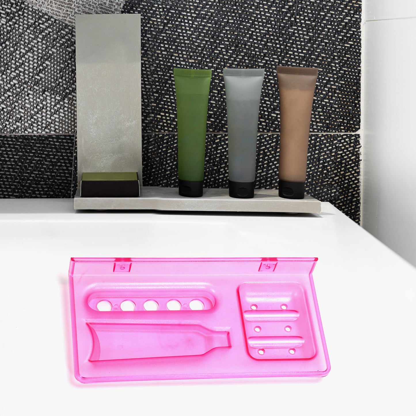Shop A Wide Range Of Bathroom Ware Products From Pure Source India In This Pack There Coming 3in1 Glass Soap Dish Which Is Suitable To Use On Stand. - Happy Price - Image 5