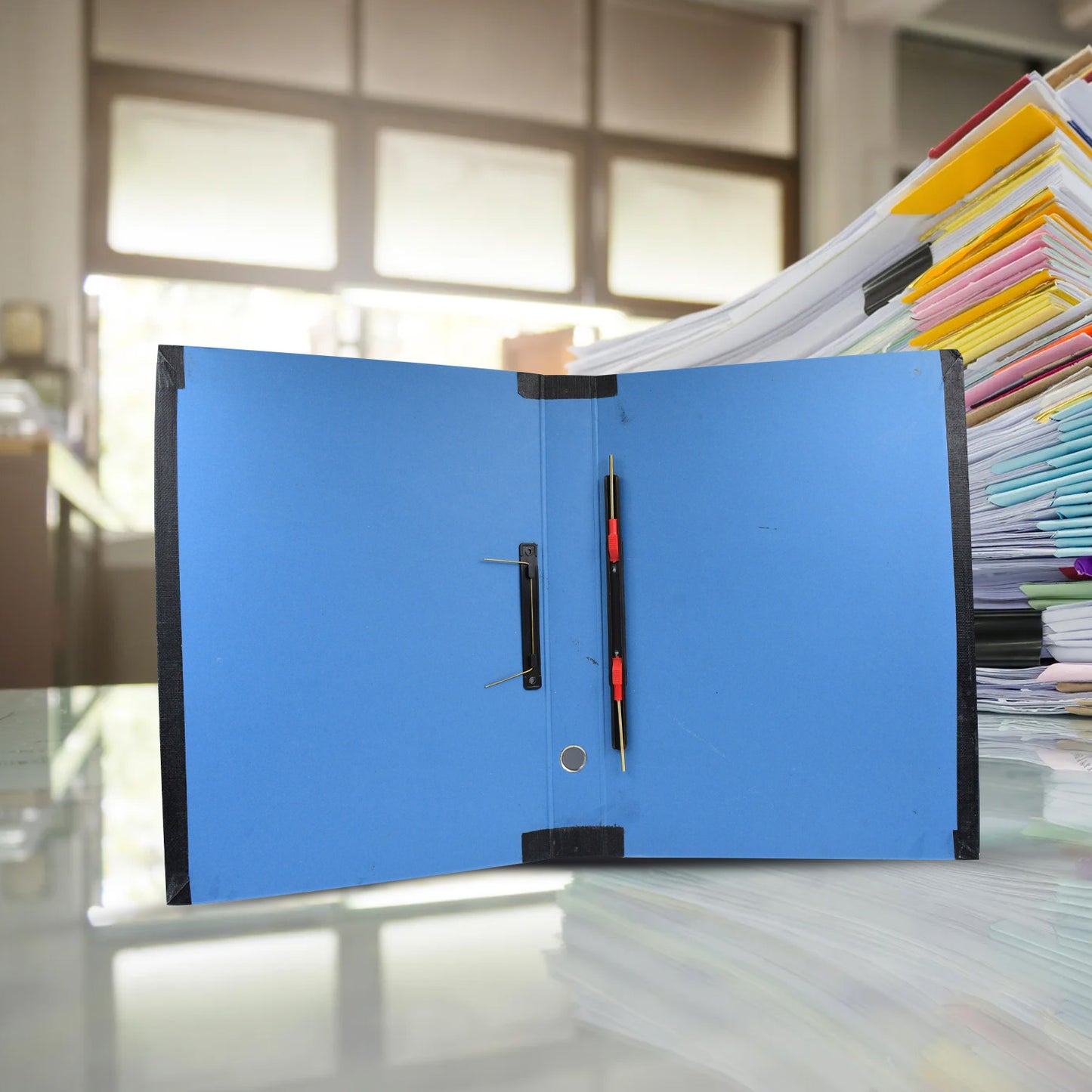 Standard File Plastic Clip File Folder Paper Holder Documents File (3526 Cm  1 Pc) - Happy Price - Image 4