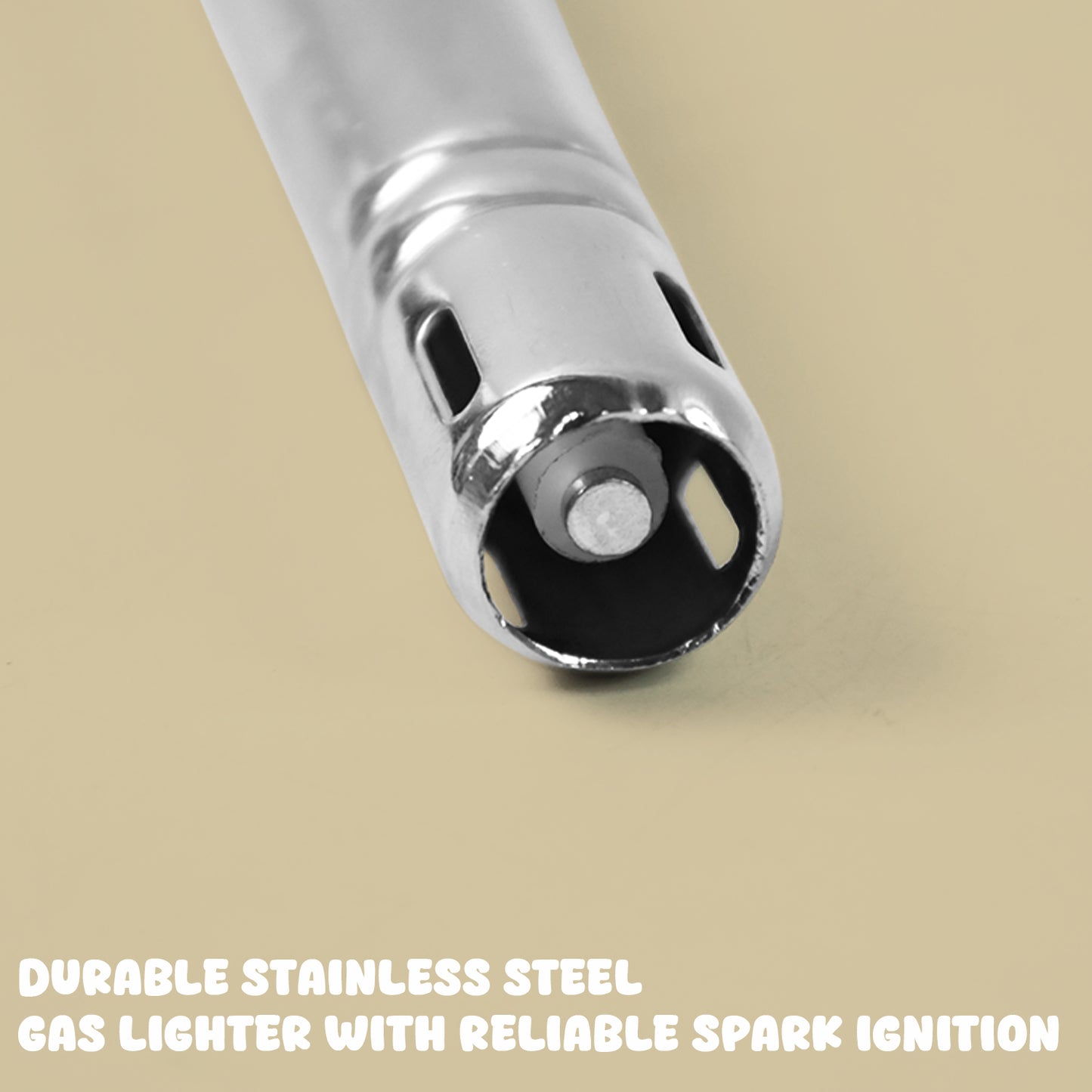 Apex Majestic Stainless Steel Gas Lighter - Happy Price - Image 3
