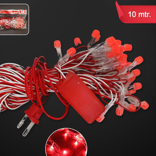 10 Meter Red LED Decorative String Lights for Festive Home Decor