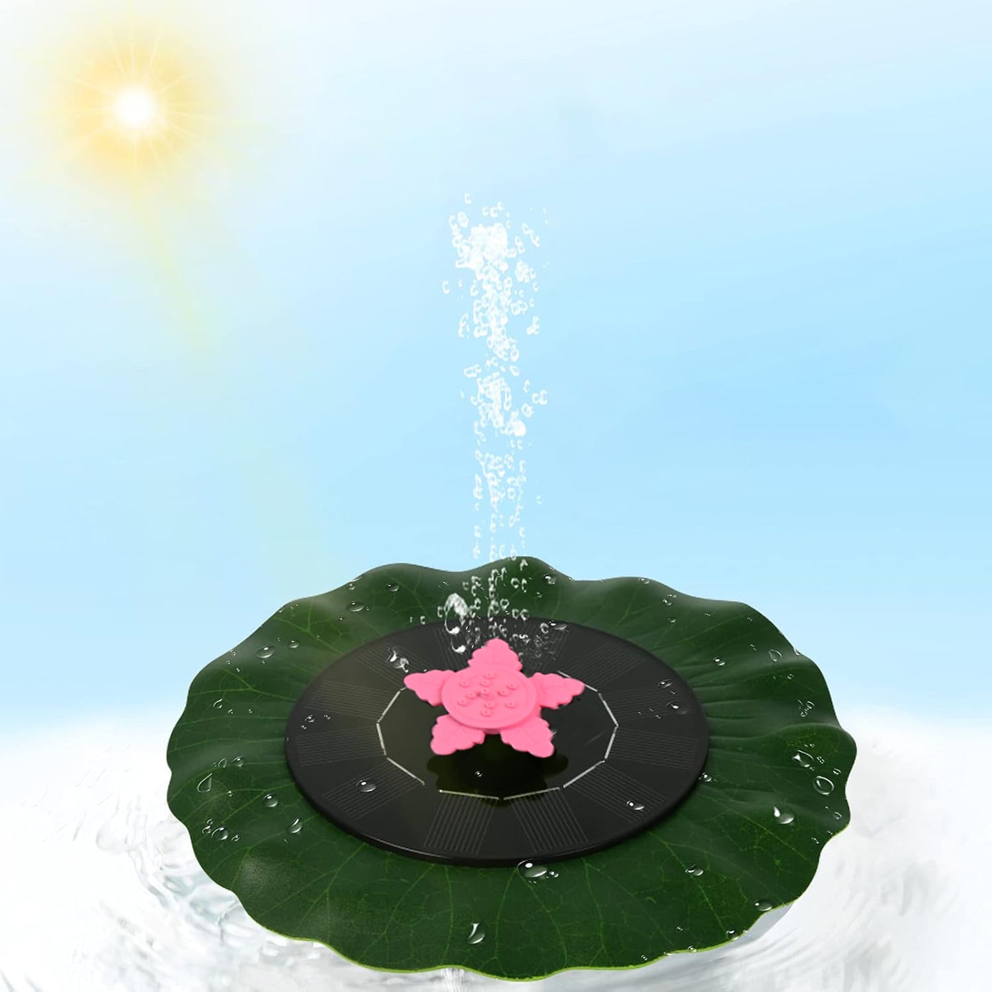 Decorative Solar-powered Floating Water Fountain Pump - Happy Price - Image 3