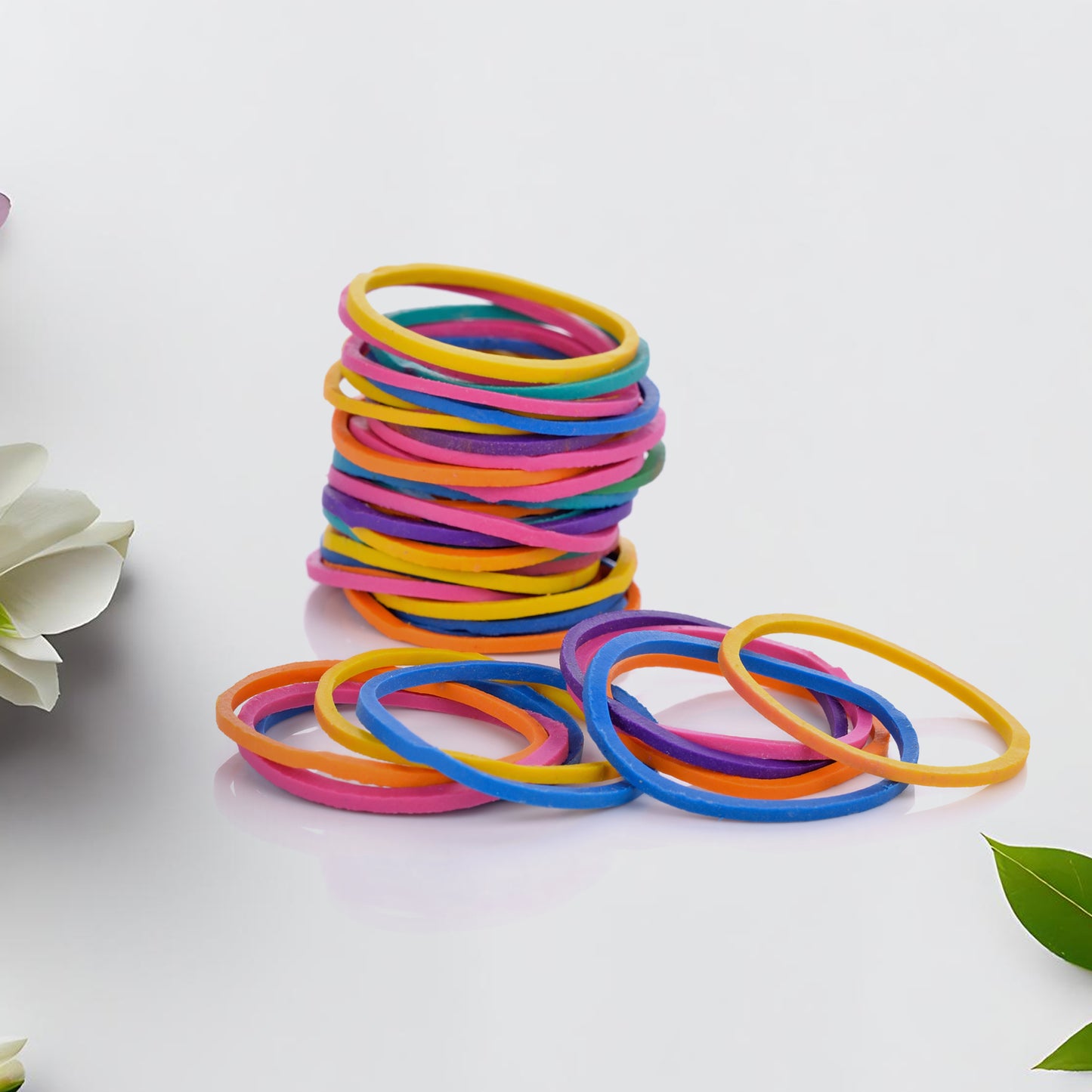 Rubber Band For Officehome And Kitchen Accessories Item Products Elastic Rubber Bands Flexible Reusable Nylon Elastic Unbreakable For Stationery School Multicolor - Happy Price - Image 4