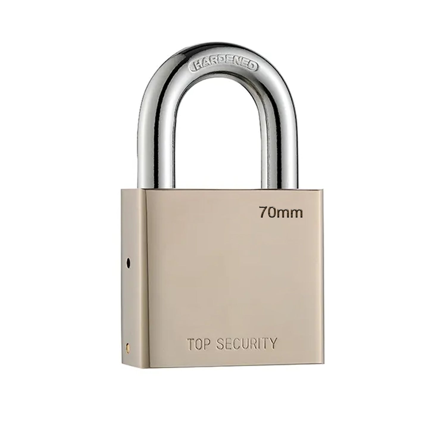 Heavy Steel Premium Square Padlock 70mm With 4 Keys  Multipurpose Hardened Shackle Padlock For Door Gate Shutter And Home - Happy Price - Image 2