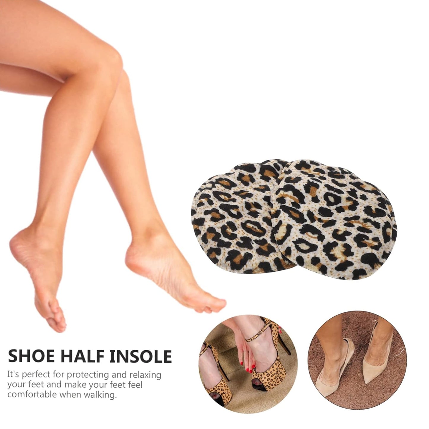 High Shoe Heel Cushion Inserts Non Slip Prevent Calluses Insole Pads (1 Pair  Mix Design) - Happy Price - Image 3