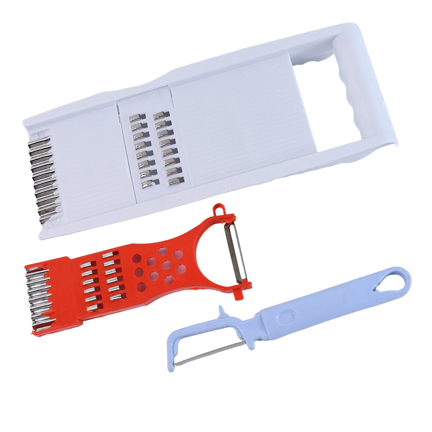 3 In 1 Kitchen Set Grater Base Slicing Attachment And Peeler (3 Pcs Set) - Happy Price - Image 4