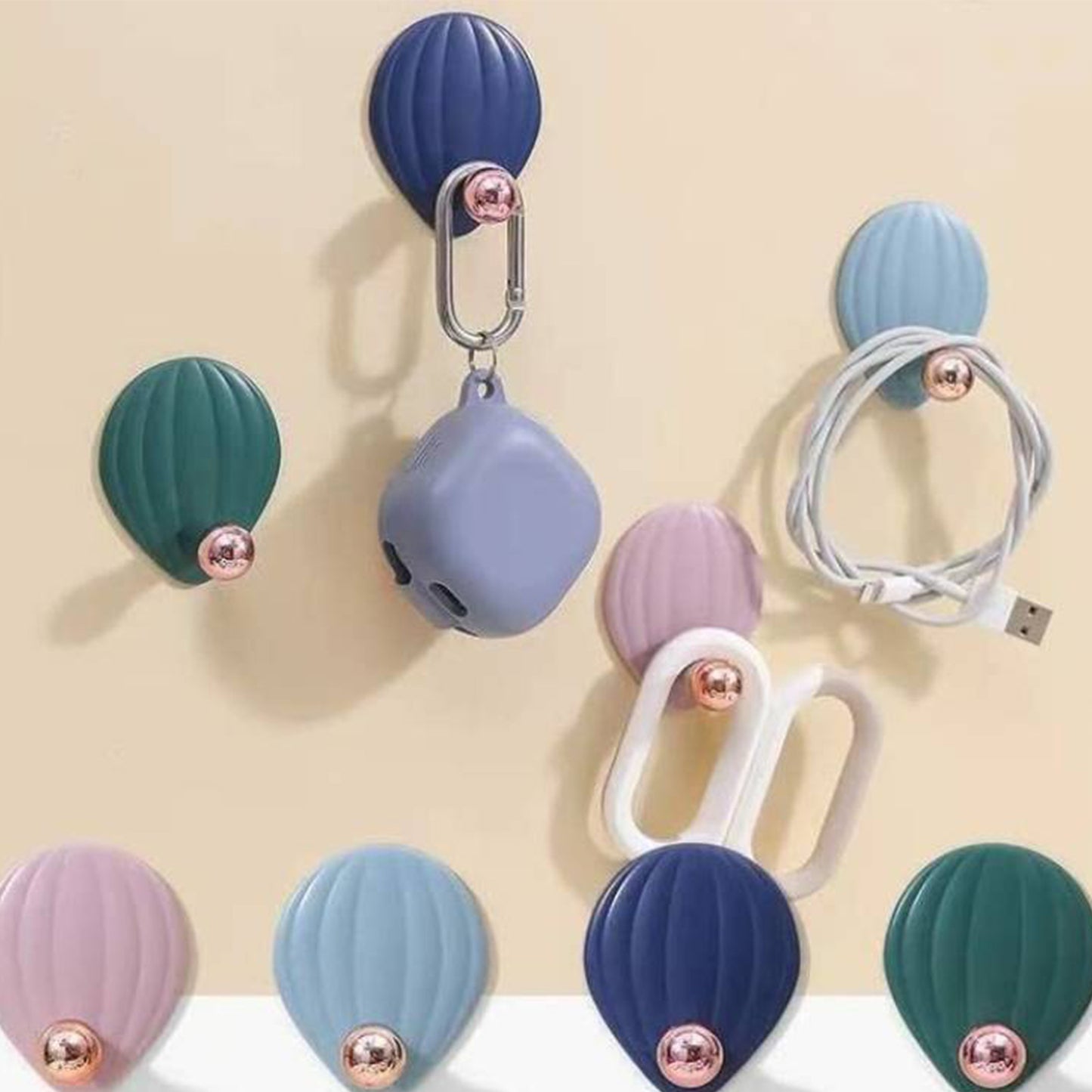 Self Adhesive Wall Hooks Waterproof Adhesive Sticky Stylish Hooks (4 Pc) - Happy Price - Image 3