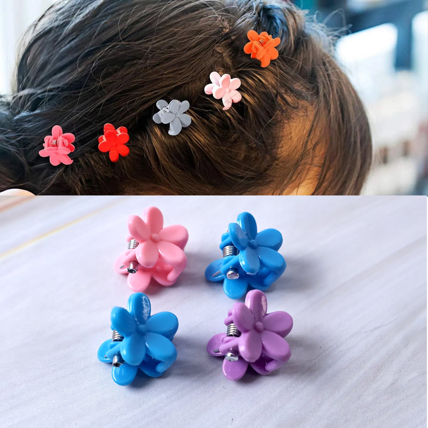 Kids Hair Accessories Set: Bands, Clips & Rubber Bands in Organizer Box (1 Set) - Happy Price - Image 5