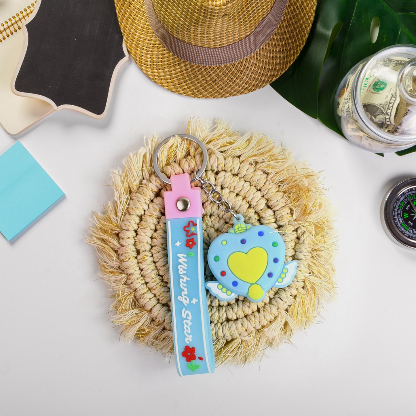 Cute Silicone 3d Key Chain With Metal Hook  Strap (Pack Of 1) - Happy Price - Image 2