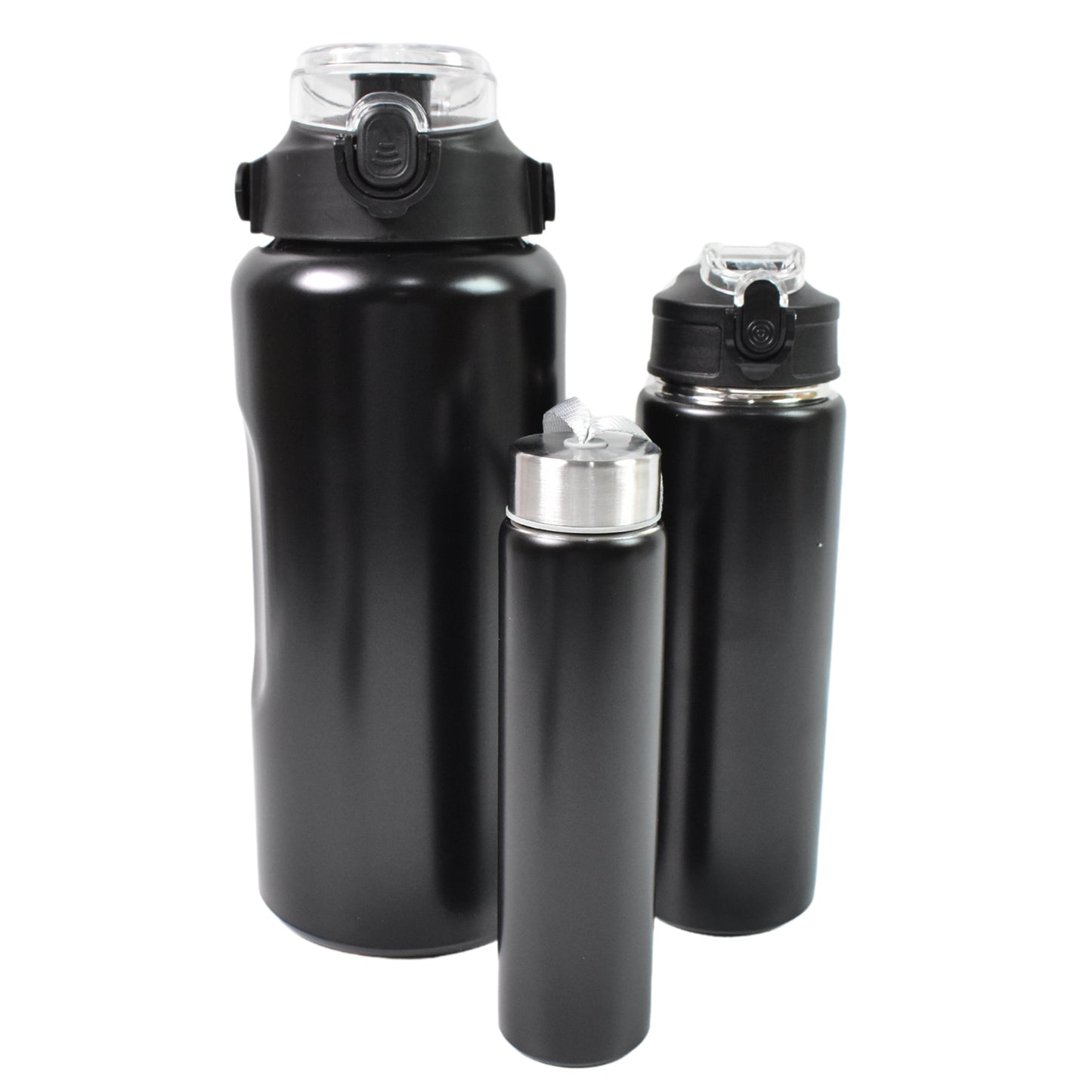 3 In 1 Stainless Steel Insulated Water Bottle Double Wall Vacuum (3 Pcs Set  Different Size) - Happy Price - Image 6