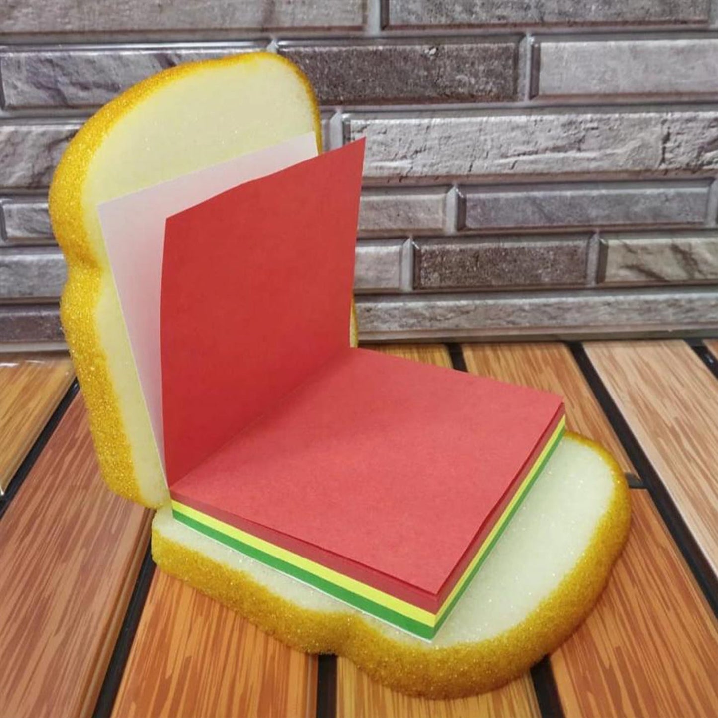 Sandwich Shaped Notepad  Sticky Notes  Memo Pads Unique Mini Notes (Multicolor) - Happy Price - Image 4