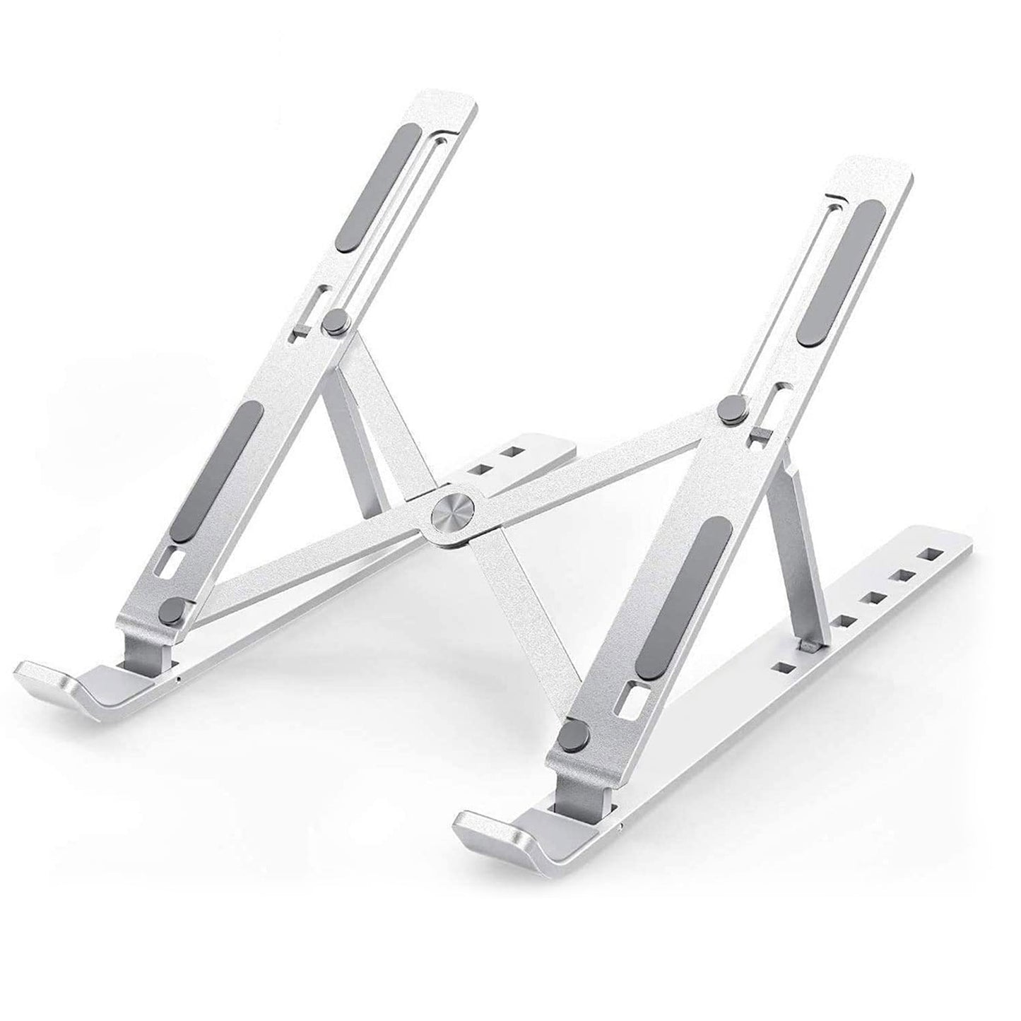 Laptop Stand For Desk  Metal Portable Laptop Stand With 6 Adjustable Angles  Laptop Riser Phone And Tablet Stand  Compatible For All Laptop - Happy Price - Image 4