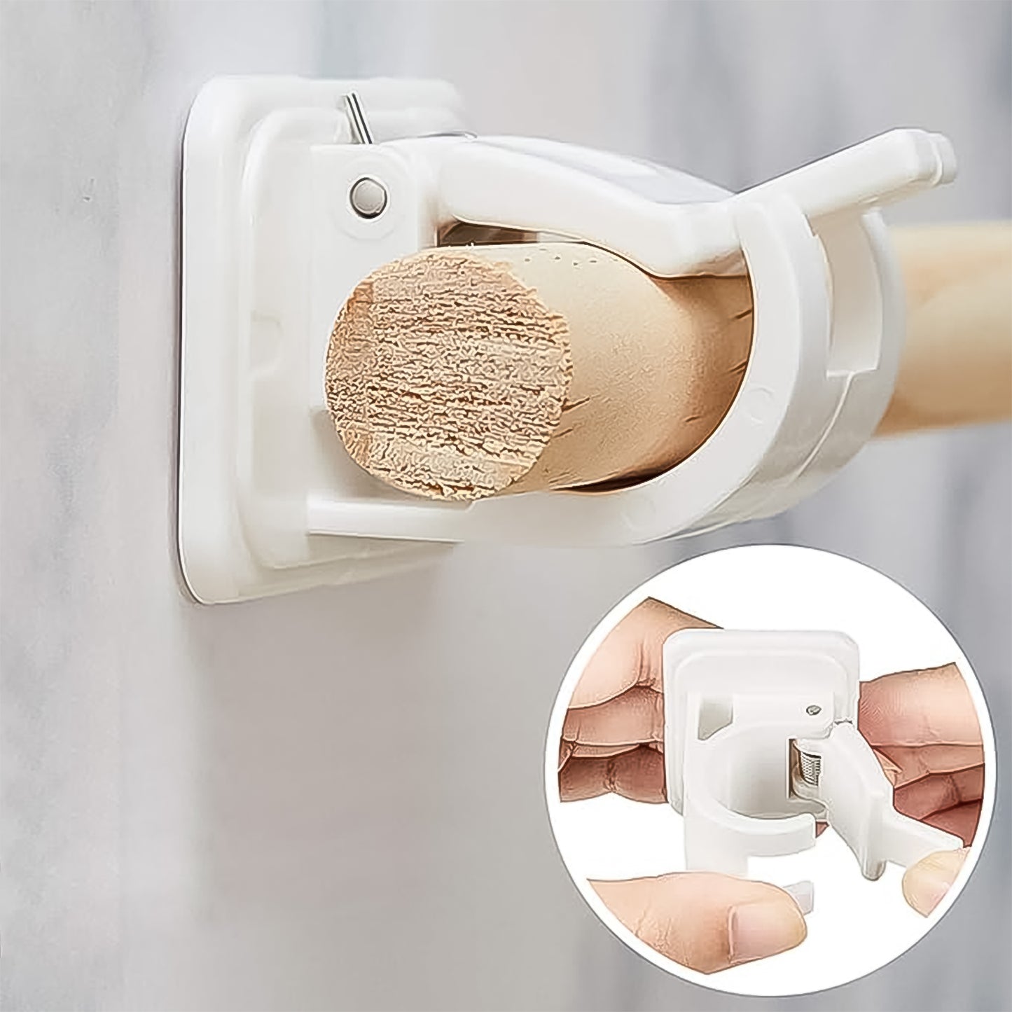 Curtain Rod Holder Self Adhesive Hooks (2 Pcs Set) - Happy Price - Image 5