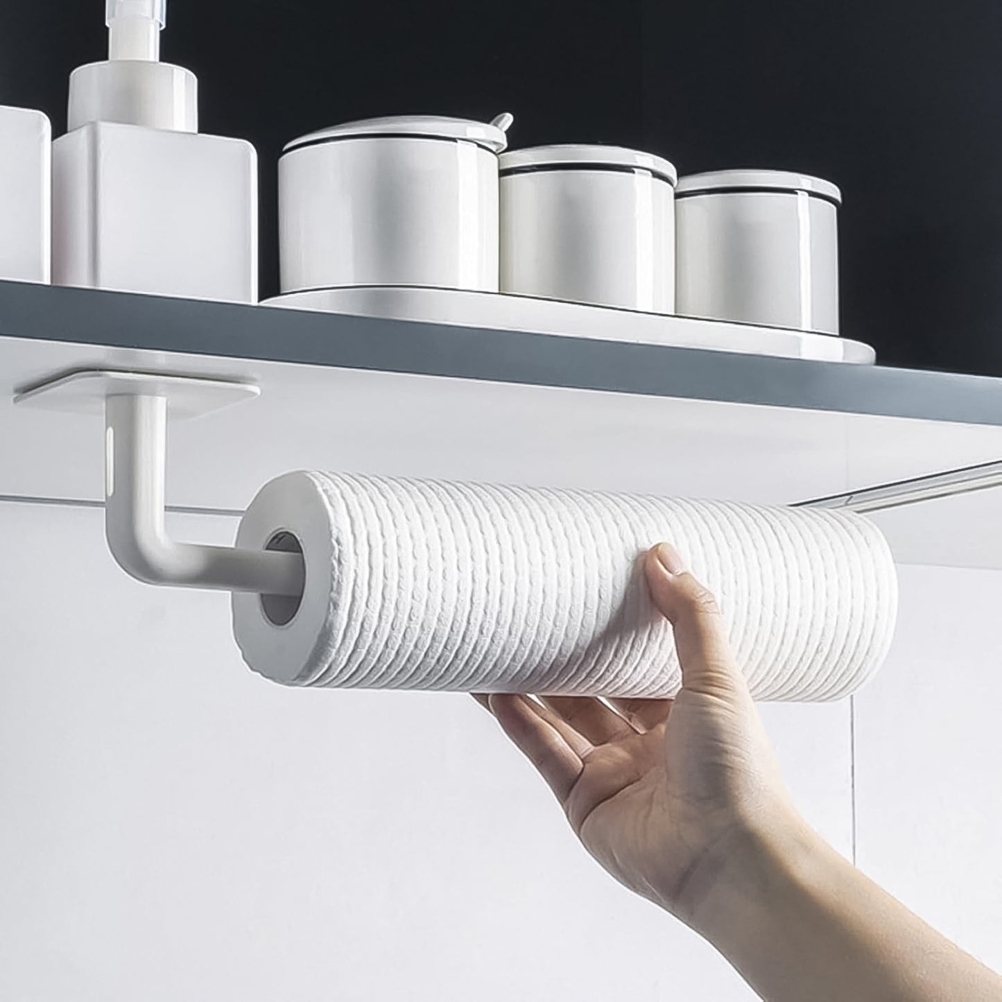Multipurpose Shelf Organizer Hanging Storage Rack (2 Pc Set With 2 Adhesive Hook) - Happy Price - Image 6
