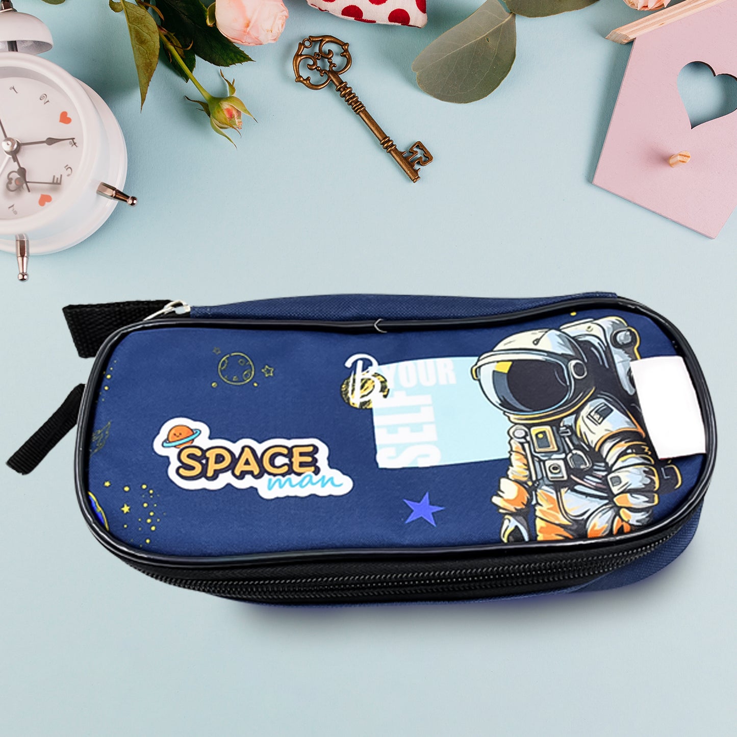 5 In 1 School Bag Includes Lunch Bag 14 Inch School Bags Water Bottle  Pencil Case In Box Packing (1 Set  Mix Color)) - Happy Price - Image 6