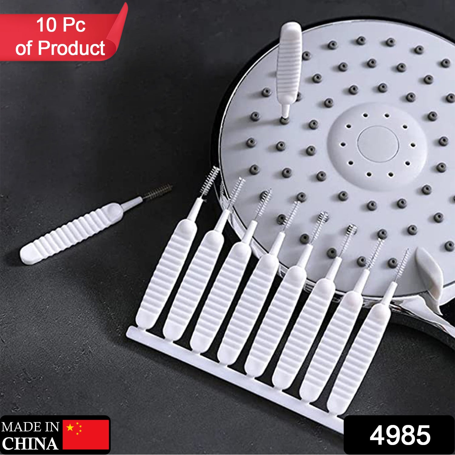 10pcs Shower Nozzle Cleaning Brush Reusable Multifunctional Shower Head Anti-clogging Small Brush - Happy Price - Image 1