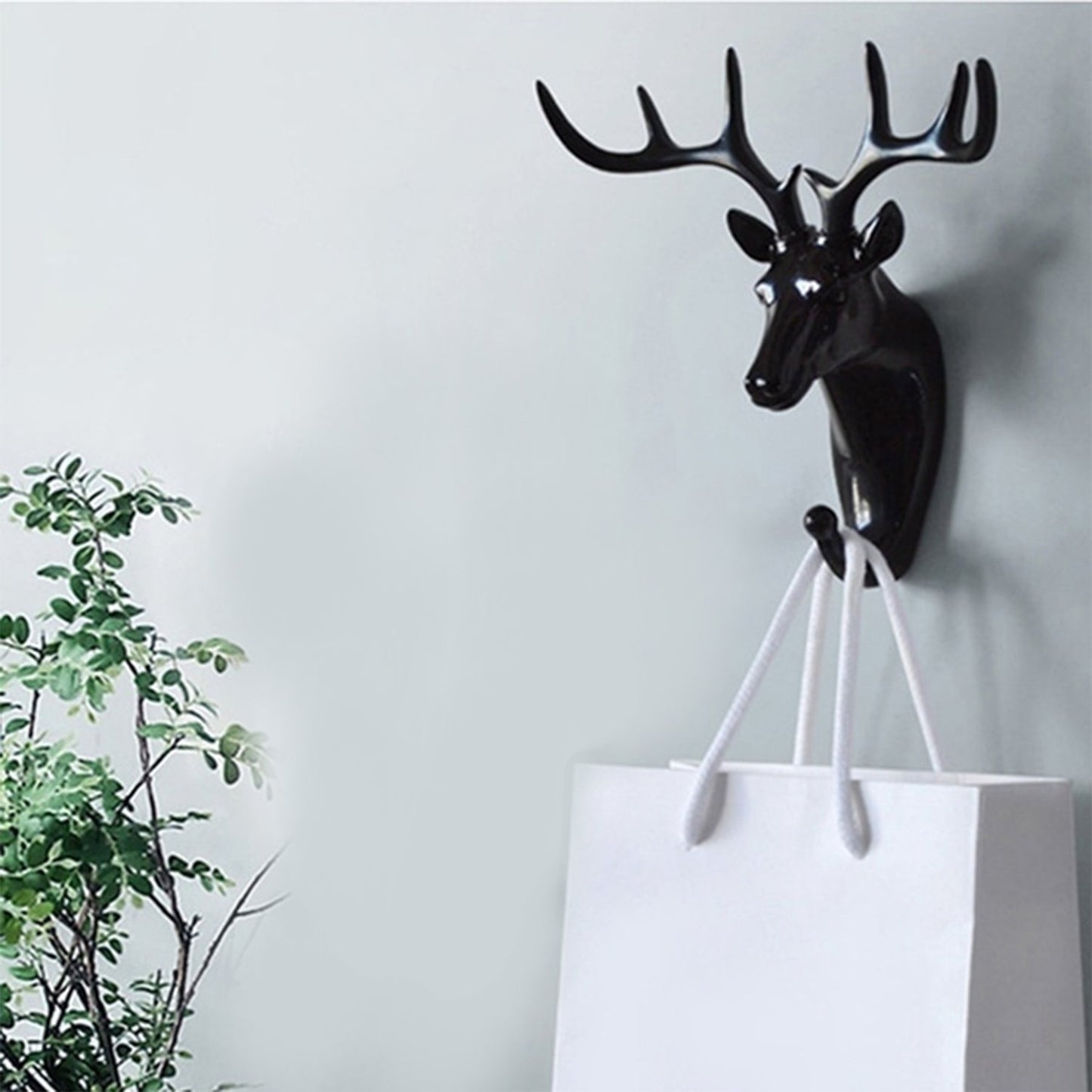 Deer Head Self Adhesive Wall Door Hook Hanger - Happy Price - Image 2