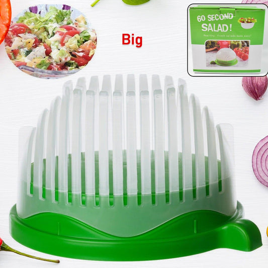 Plastic 60 Seconds Salad Cutter Salad Maker Salad Bow  (1 Pc) - Happy Price - Image 1