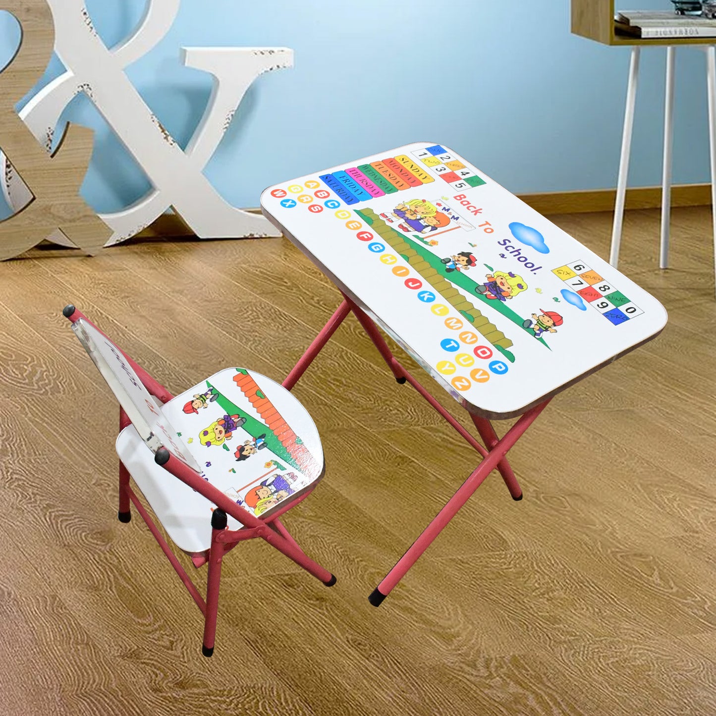 Multifunction Portable Foldable Study Table  Chair (2 Pc Set) - Happy Price - Image 2
