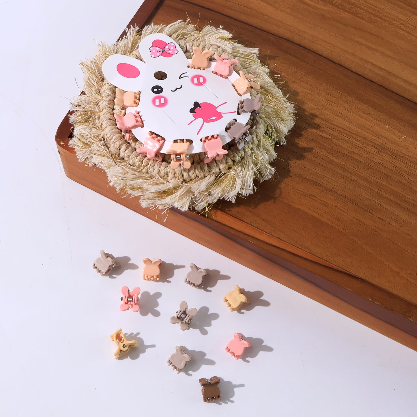 Mini Claw Hair Clips Set For Girls (12 Pkt  1 Set) - Happy Price - Image 2