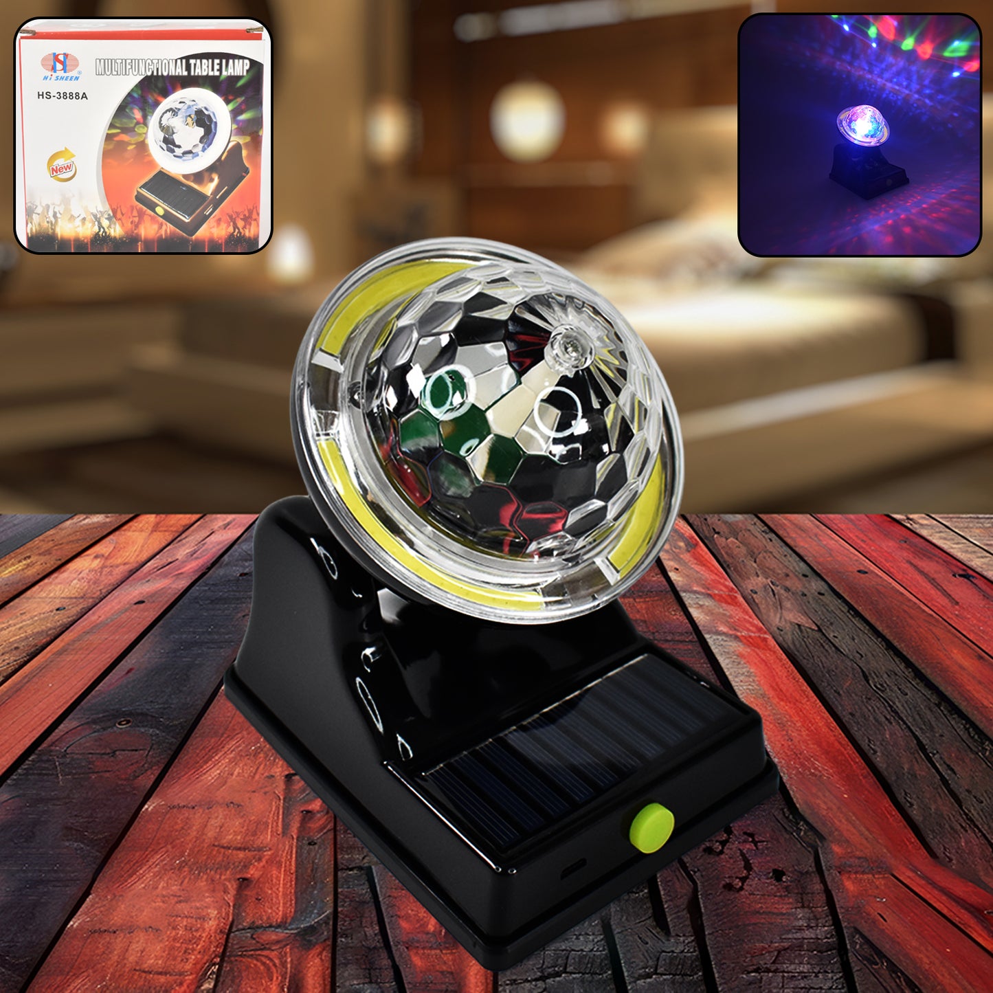 Multifunctional Solar 2 Modes Light Party Disco Light (1 Pc) - Happy Price - Image 2