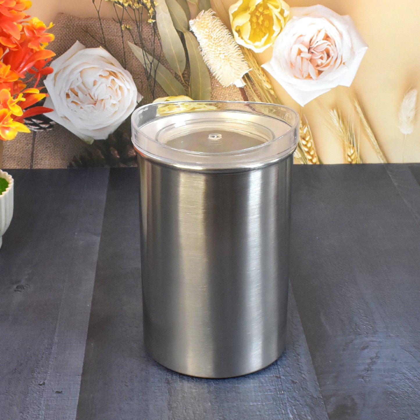 Multipurpose Stainless Steel Airtight Containers With See Through Lid (1 Pc  1000 Ml) - Happy Price - Image 3
