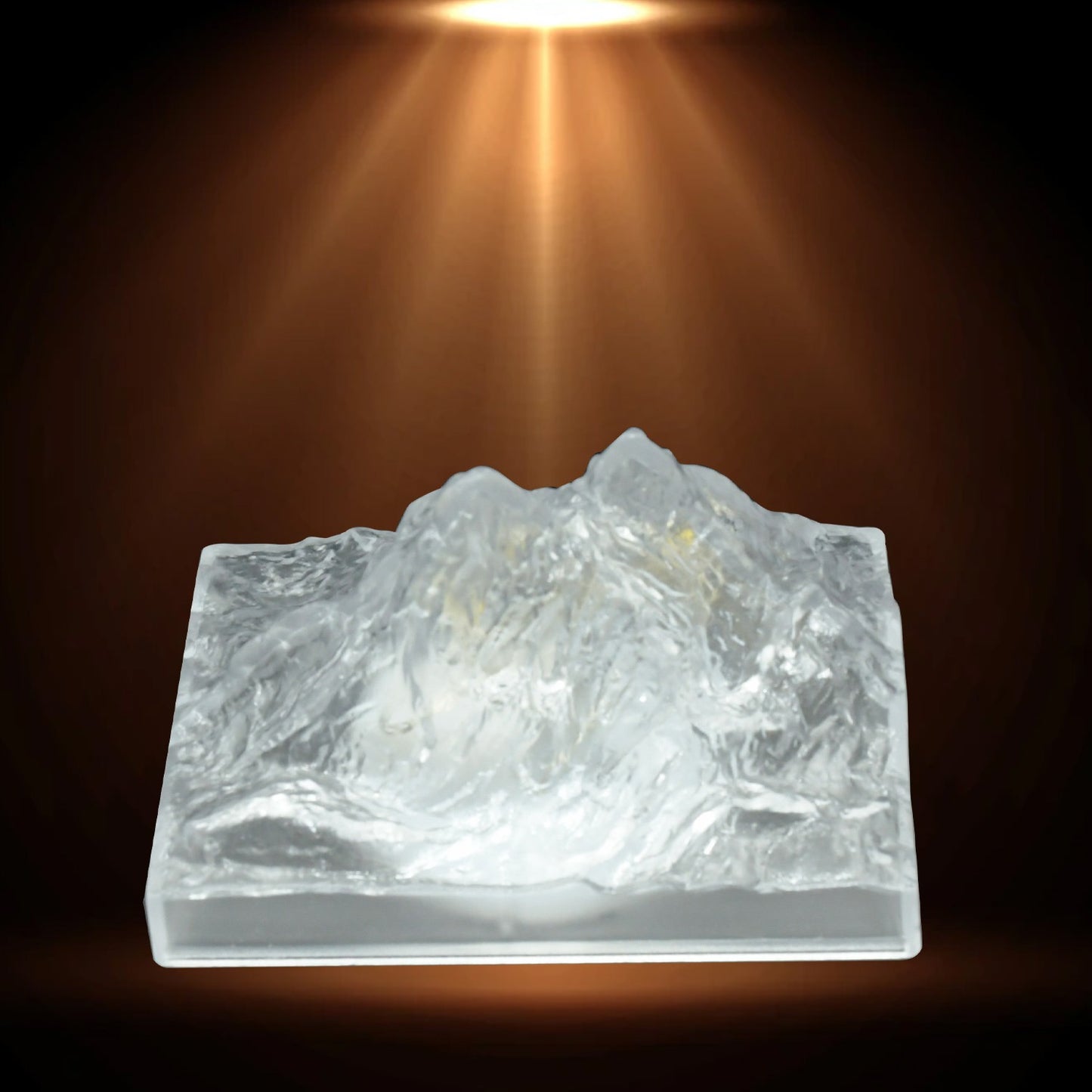 Plastic Iceberg Night Light Mountain Lights Flameless Modern Clear Led Flameless Party Candles Led Lamp Home Decoration Mini Atmosphere Light Bedroom Decor Desktop Ornament Children Gift (Moq - 12 Pc) - Happy Price - Image 3