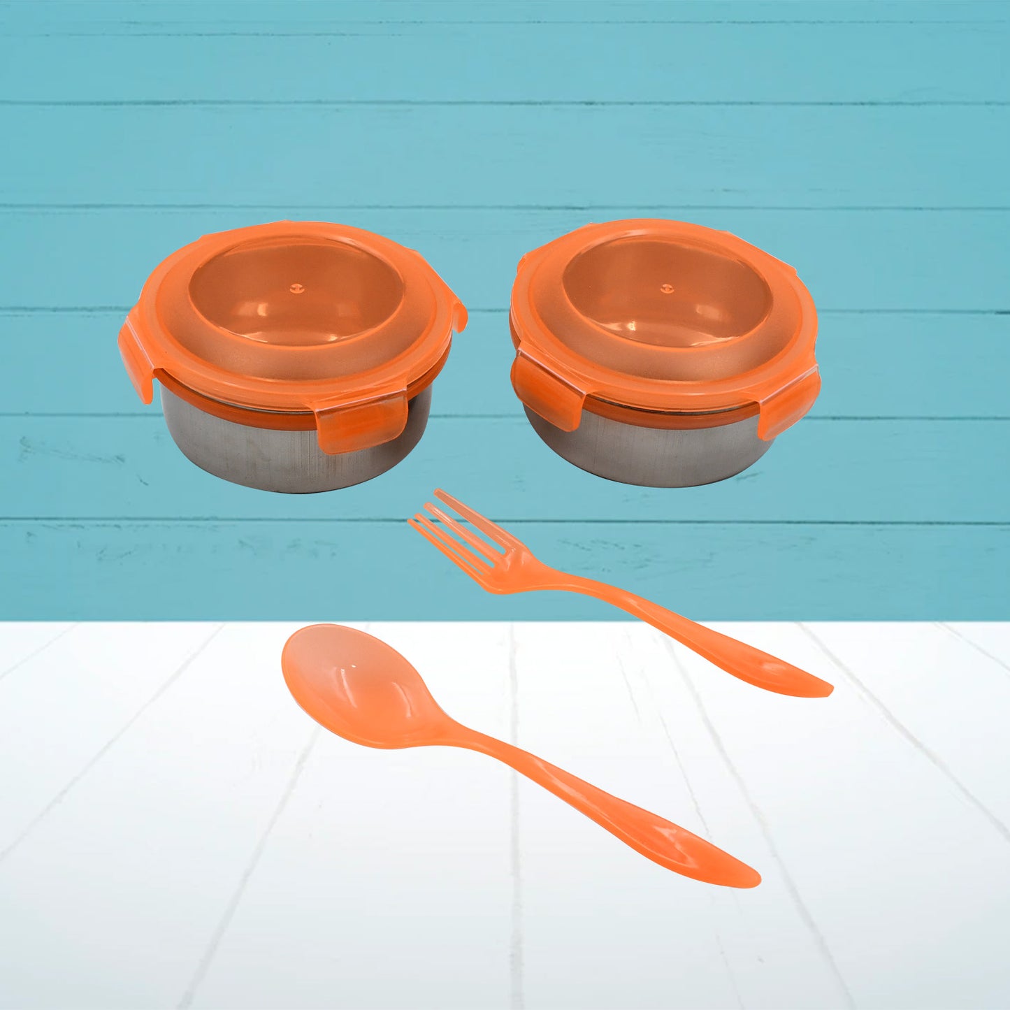 Airtight  Leak Proof Stainless Steel Container Multi Compartment Lunch Box Carry To All Type Lunch In Lunch Box  Premium Quality Lunch Box Ideal For Office  School Kids  Travelling Ideal (3 Different Lunch Box) - Happy Price - Image 4