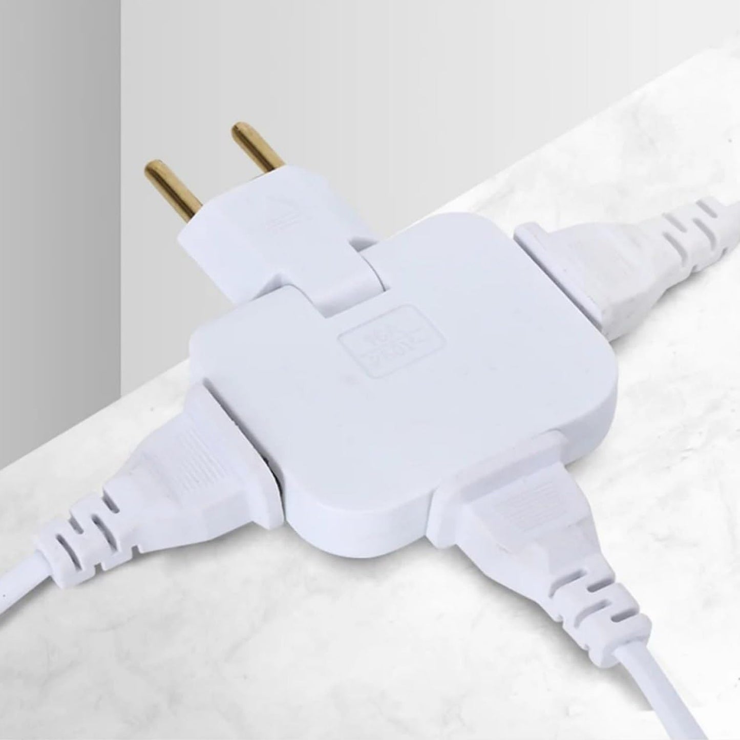Wireless 3 In 1 Foldable Wall Plug Adapter  Socket  Converter (1 Pc) - Happy Price - Image 3