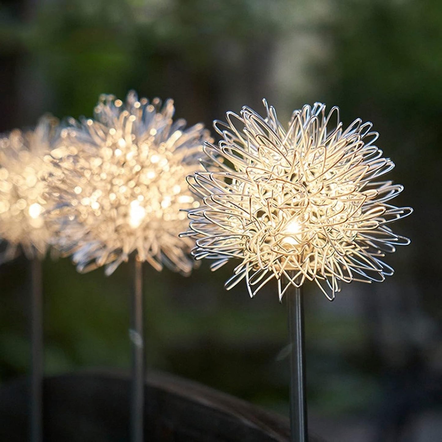 2 Pc Solar Dandelion Garden Lights - Multicolor LED Outdoor Decor - Happy Price - Image 4