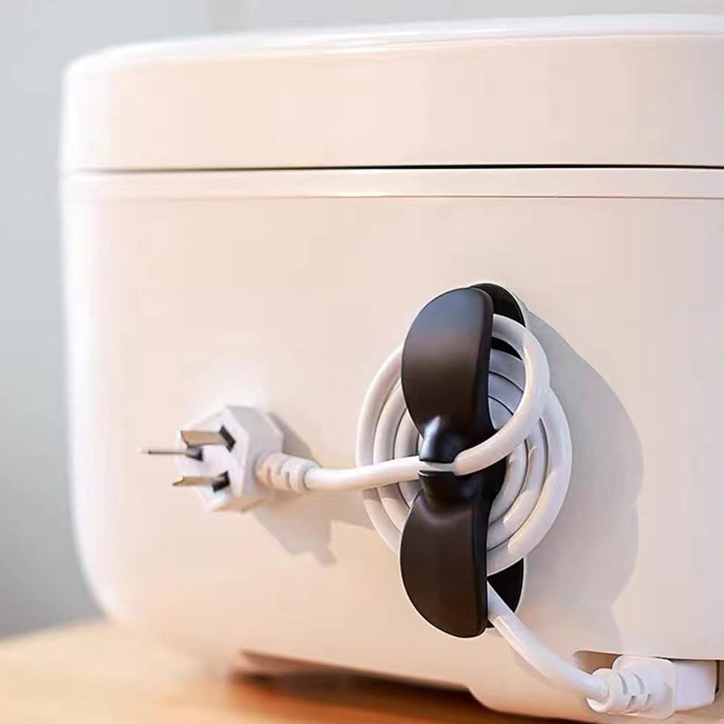 12657 Power Plug Holder Organizer For Appliances Tidy Cord Winder Cable Organizer Self Adhesive Wire Wrap Holder For Coffee Maker Pressure Cooker Etc (1 Pc  8x3 Cm) - Happy Price - Image 2