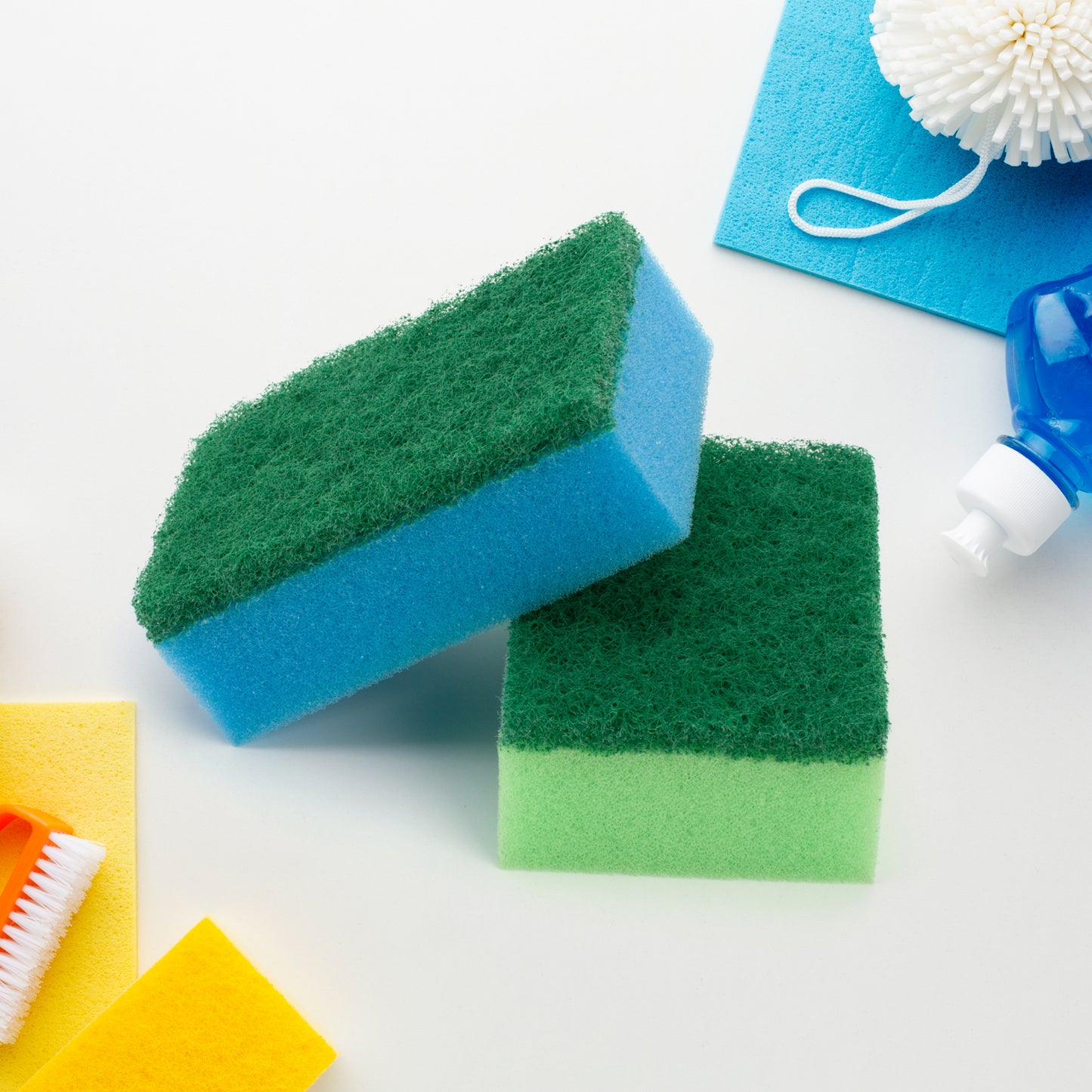 Multi-purpose Medium 2 In 1 Color Scratch Scrub Sponges Sponge Wear Resistance Dish Washing Tool High Friction Resistance Furniture For Refrigerator Sofa For Kitchen Household (1 Pc) - Happy Price - Image 2