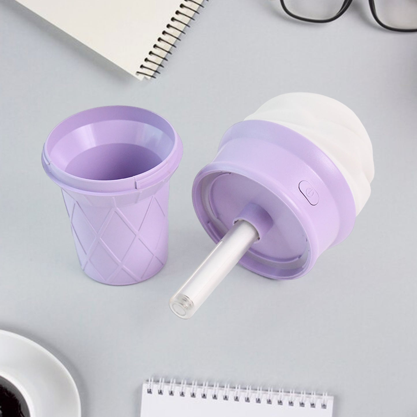 Ice Cream Cone Shape Air Freshener Humidifier (1pc  Purple ) - Happy Price - Image 7